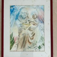 Set di 4 quadri cin cornice