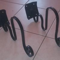 staffe in ferro battuto lavorato