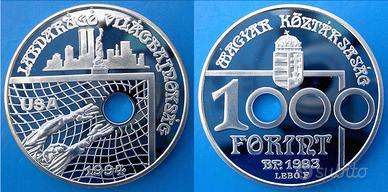 1000 fiorini argento 31,46g coppa del mondo calcio