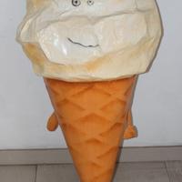 Gelato cono decorativo - scultura cartapesta 1 m