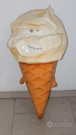 Gelato cono decorativo - scultura cartapesta 1 m