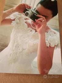 Stupendo abito da sposa artigianale