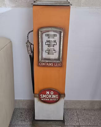 porta cd cassette vintage pompa dii benzina