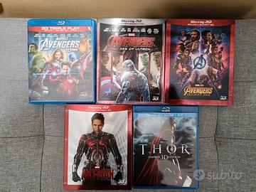 Lotto 5 Blu-ray Marvel (NO 3D)