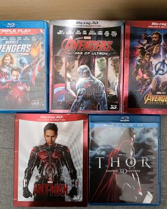 Lotto 5 Blu-ray Marvel (NO 3D)