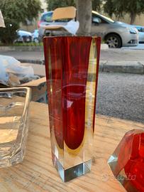 Vaso Sommerso in vetro di Murano, anni '70