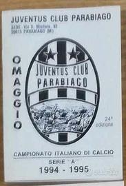 Calendario Juventus Club Parabiago Serie A 1994/95