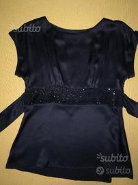 Top elegante in seta