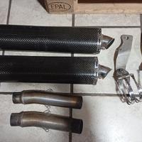 scarichi in carbonio ducati Monster 600/900