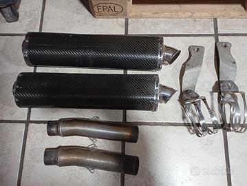 scarichi in carbonio ducati Monster 600/900