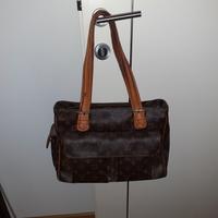 borsa in pelle marrone 