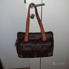 borsa in pelle marrone 