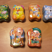 Scatole di latta Kinder varie