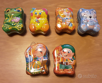 Scatole di latta Kinder varie