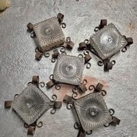 set lampadari plafoniere ferro battuto 