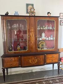 Credenza vetrina vintage in legno