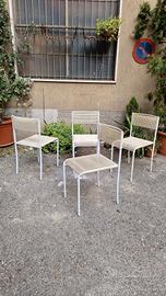 4 sedie design anni 80 modello 101 spaghetti alias