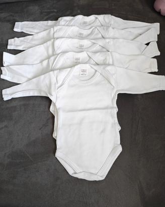 set 5 Body maniche lunghe 