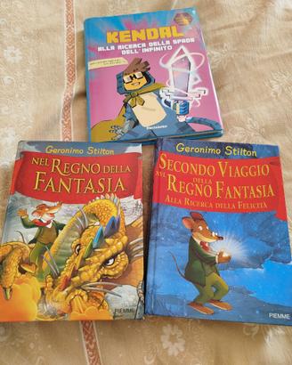 Due libri di Geronimo Stilton e uno Kendal