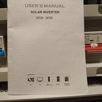 inverter ibrido 3kw + n.6  pannelli 