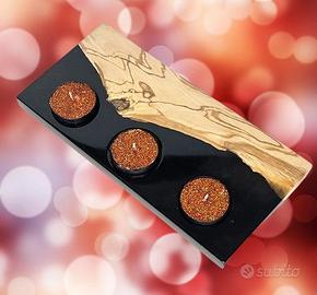 PORTA CANDELE REALIZZATO A MANO
