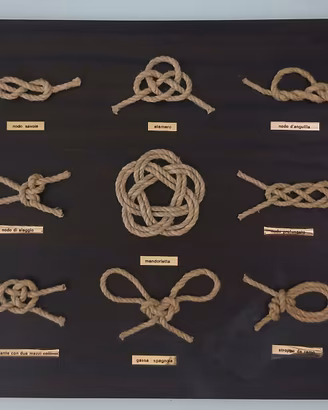 Composizione di serie nodi marinari