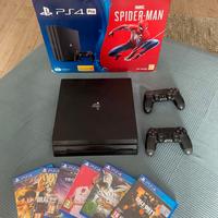 PS4 Pro 1TB + 2 controller + 6 giochi