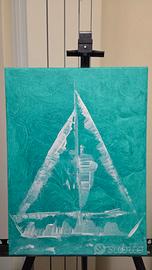 OPERA "TRILOGIA DEL MARE":TRITTICO 30X40 CM