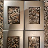 N.5 PLACCHE BTICINO LIVING LIGHT ACCIAIO SATIN