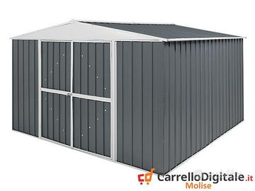Box in Acciaio da giardino 360x345 grigio scuro