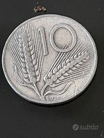 Moneta 10 lire 1954