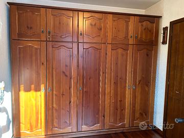 Mobile arte povera legno massello 260x240x60cm