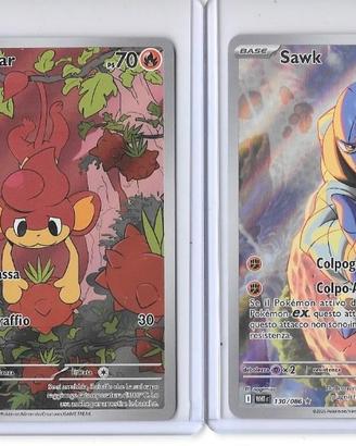 Lotto 2 Carte Pokémon Art Rare ITA