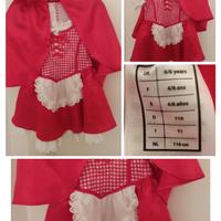 vestito cappuccetto rosso usato 