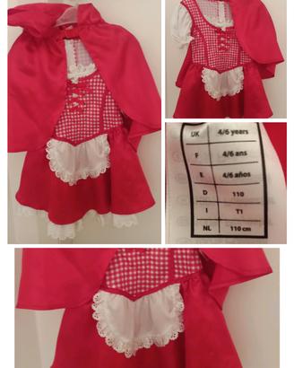 vestito cappuccetto rosso usato 
