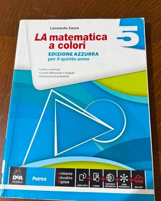 Libro la matematica a colori 5 edizione azzurra