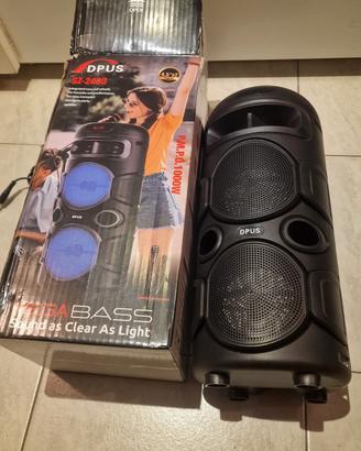 Cassa karaoke con Microfono come nuova