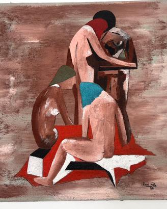 Quadro LUCI PAS Figure Nude 70x70 autentica