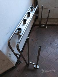 Portacanne acciaio pieghevole