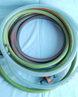 ✅8M.  Tubo Irrigazione Giardino con Racc. Rapidi