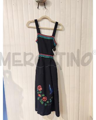 ABITO DONNA FIORUCCI VINTAE BLU CON FIORI