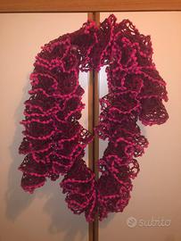 Sciarpa handmade fucsia
