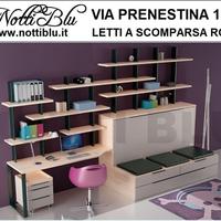 Letto a Scomparsa 1 piazza + 1 letto estraibile