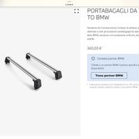 Barre portapacchi originali BMW X1