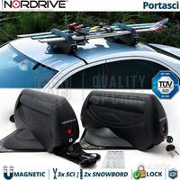Portasci Magnetico PER OPEL 3 Sci o 2 SnowBoard