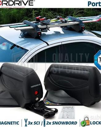 Portasci Magnetico PER OPEL 3 Sci o 2 SnowBoard