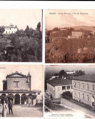 Lotto di 8 cartoline di Peccioli (Toscana)