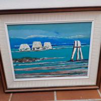 Quadro paesaggio laguna