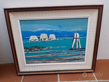 Quadro paesaggio laguna