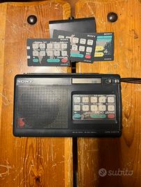Sony radio ricevitore mondiale a schede come nuovo